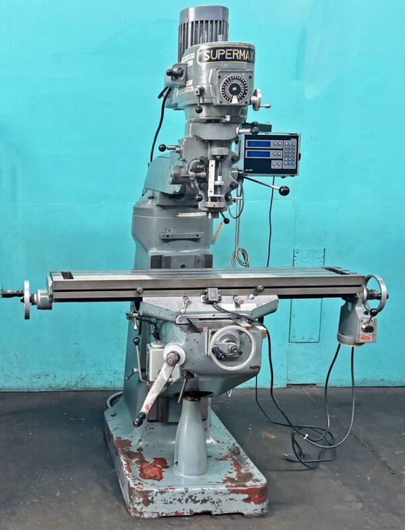 Supermax YCM 1 1 2 VS 9 X 49 Vertical Milling Machine 4200 Rpm