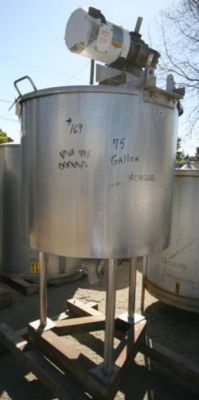 Others 75 Gallon Jacketed Stainless Steel Tank