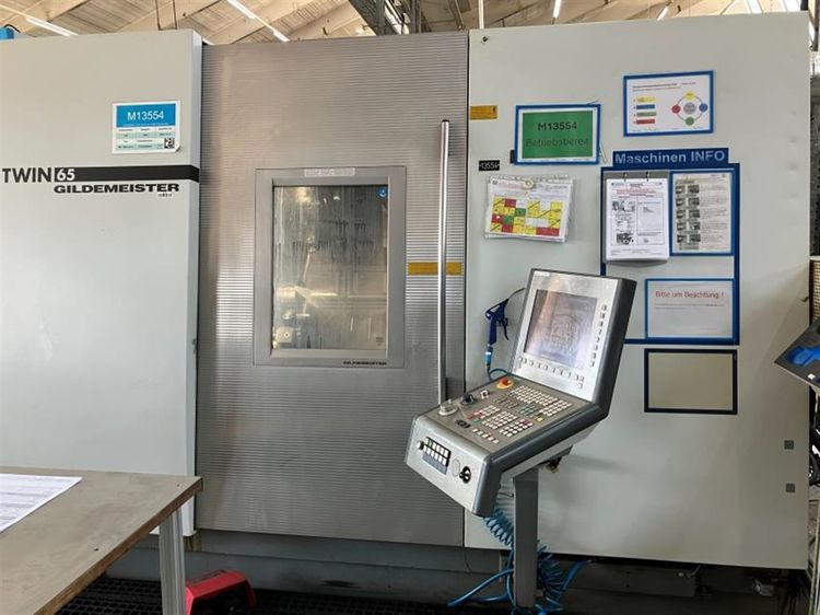 Gildemeister Sinumerik 840D PL Variable Speed MF TWIN 65-II 2 Axis
