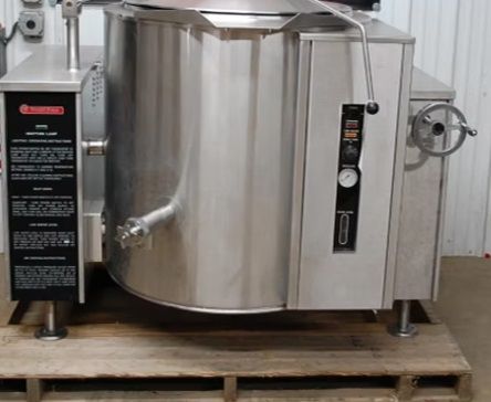 Market Forge FT-60GL Natural Gas 60 Gallon Steam Jacketed Tilt Soup Ket