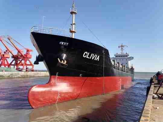 CLIVIA ABT 5363 DWT ON 6.06 M DRAFT