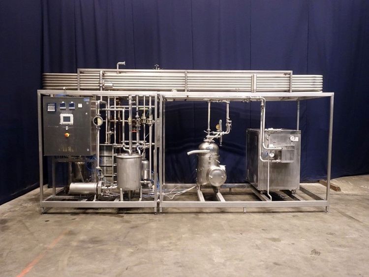 API Schmidt, Bertoli, Westfalia MM 3004 - M21G/B - Sigma 9 NCN 2.000 liter per hour Complete skid mounted pasteurisation unit for milk and yoghurt
