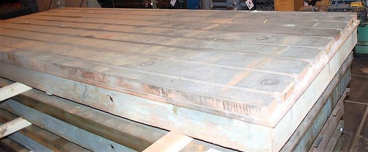 7  T-Slotted Cast Iron Floor Plate