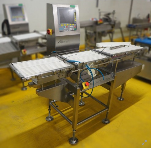 Marel G1000 checkweigher with ejector