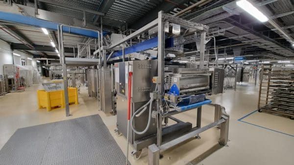Fritsch TBP250, TH 5.25.8x14 artisan production line  2.400 kg/s of dough per hour