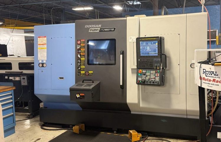 Doosan Fanuc Oi TP w/ EZ Guide i Conversational Control Variable TT 2100SYYB 2 Axis