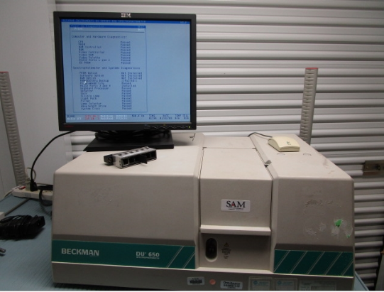 Beckman DU 650, UV/Vis Programable Spectrophotometer