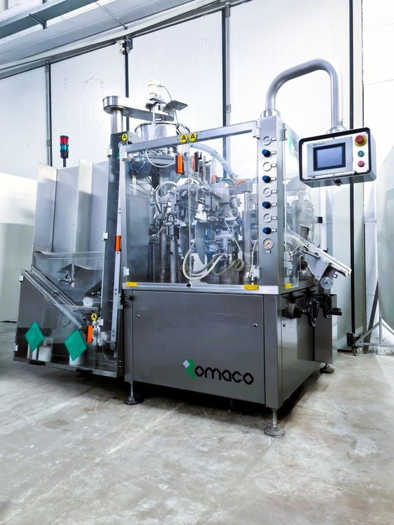 Romaco, Unipac 240, Automatic Tube Filling and Sealing Machine