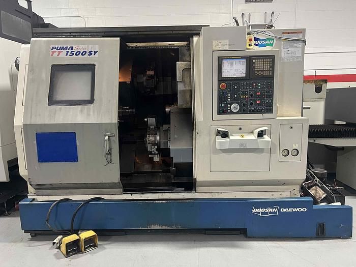 Doosan FANUC 18i TB CNC CONTROL 6,000 RPM TT1500SY 6 Axis