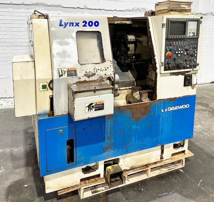 Daewoo Control Fanuc 21T Variable Speed LYNX200B 2 Axis