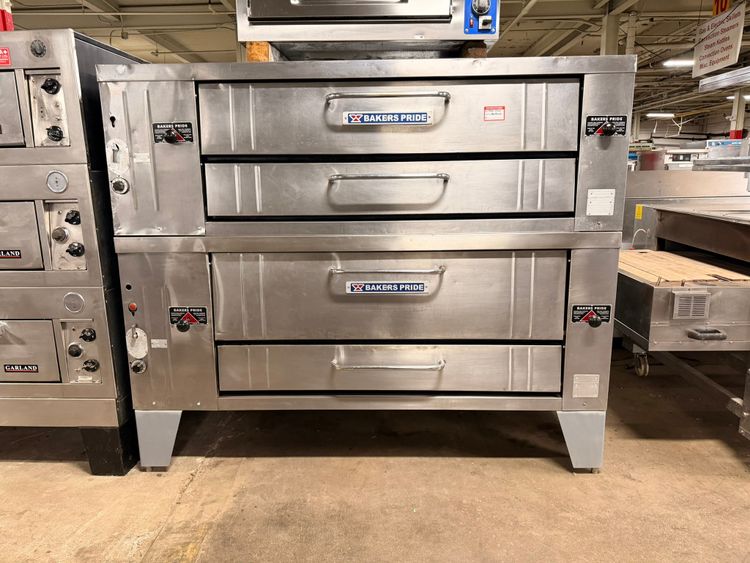 Baker's Pride Y-602 Double Deck Natural Gas Pizza Deck Oven