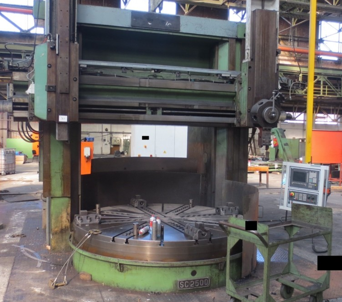 Titan SC 2500  Faceplate diameter: 2,500 mm