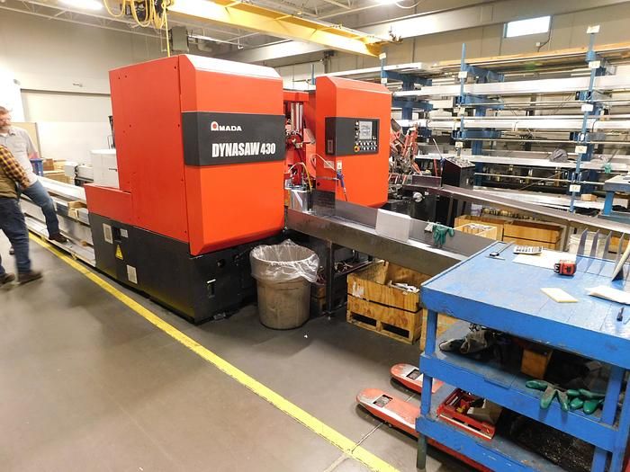 Amada Dynasaw 430 Dual Post CNC Horizontal Band Saw CNC Control