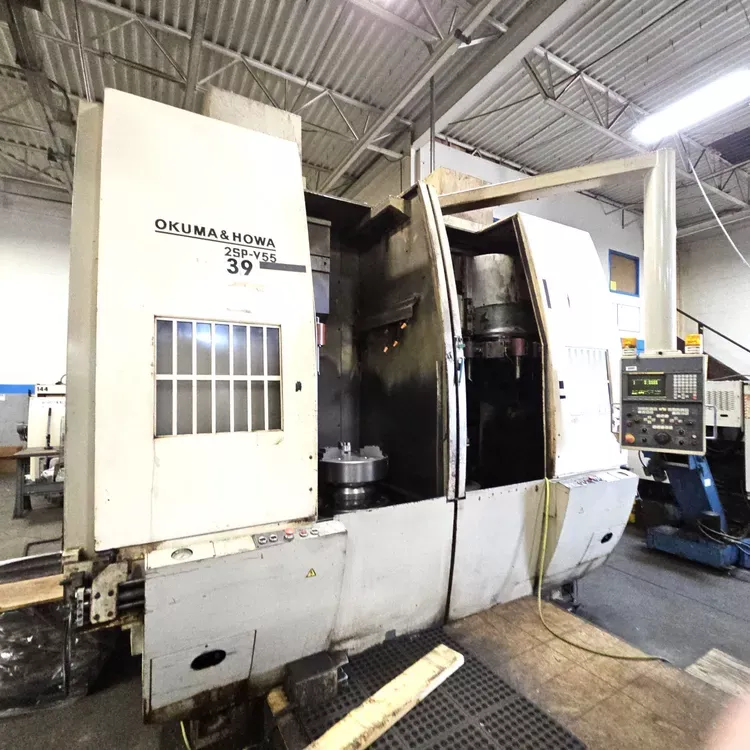 Okuma & Howa ACT 2SP-V55 Twin spindle vertical turning center