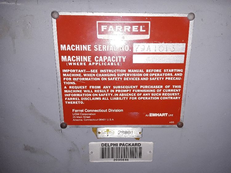 Farrel 6" x 13" Lab Mill