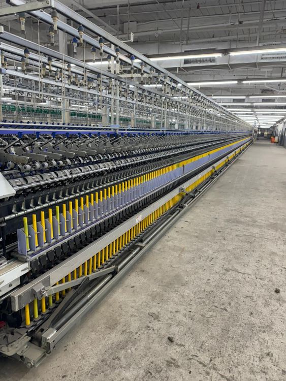 Schlafhorst, Zinser 351/X5 Spinning Frame linked with Autoconer