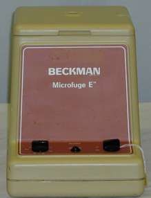 Beckman Microfuge E spins