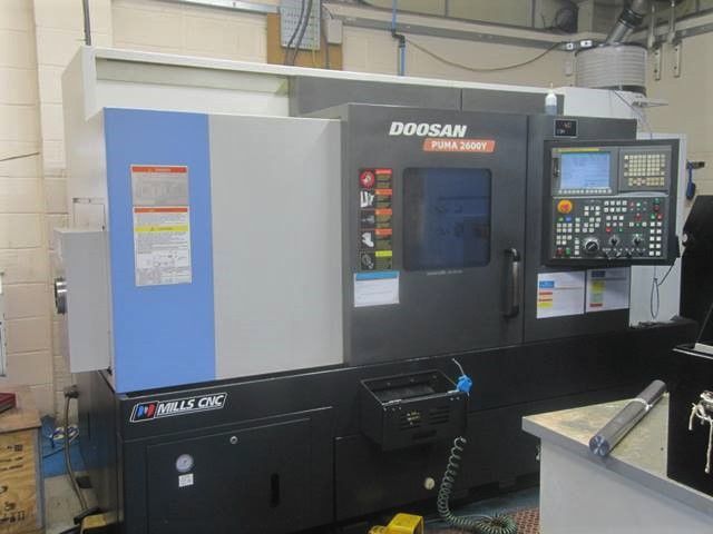 Doosan Cnc Control Rpm Puma Y Cnc Lathe With Driven Tooling Fanuc I Control Axis