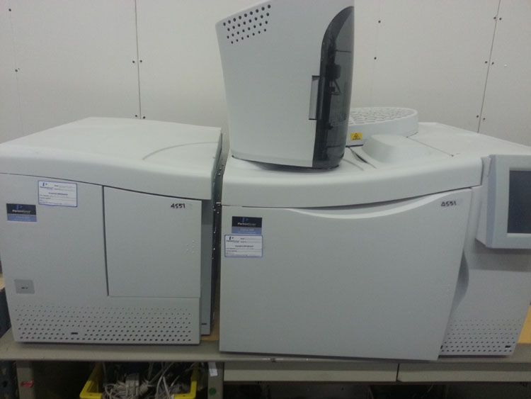 Perkin Elmer CLARUS With HS-110 MASS SPECTROMETER with GAS CHROMATOGRAPH with HEADSPACE SAMPLER System GC-MS System