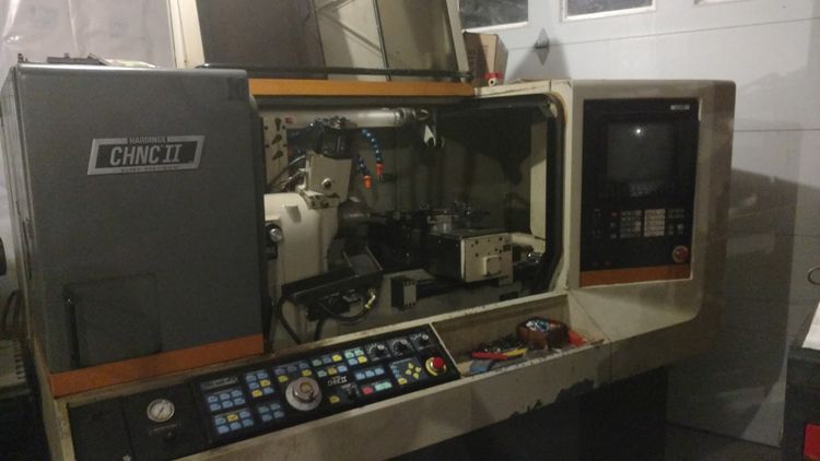 Hardinge CNC Control 3,000 RPM CHNC II Super Precision Lathe 2 Axis