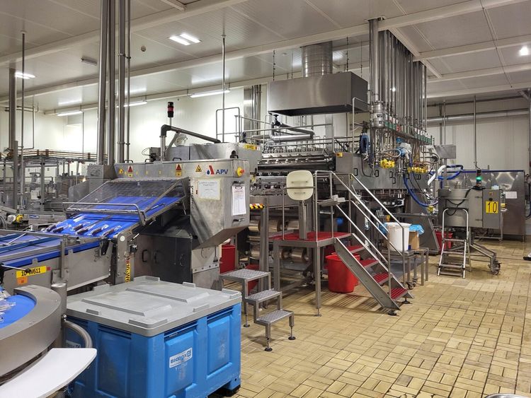 APV Ice cream stick “Magnum” extrusion and packaging line