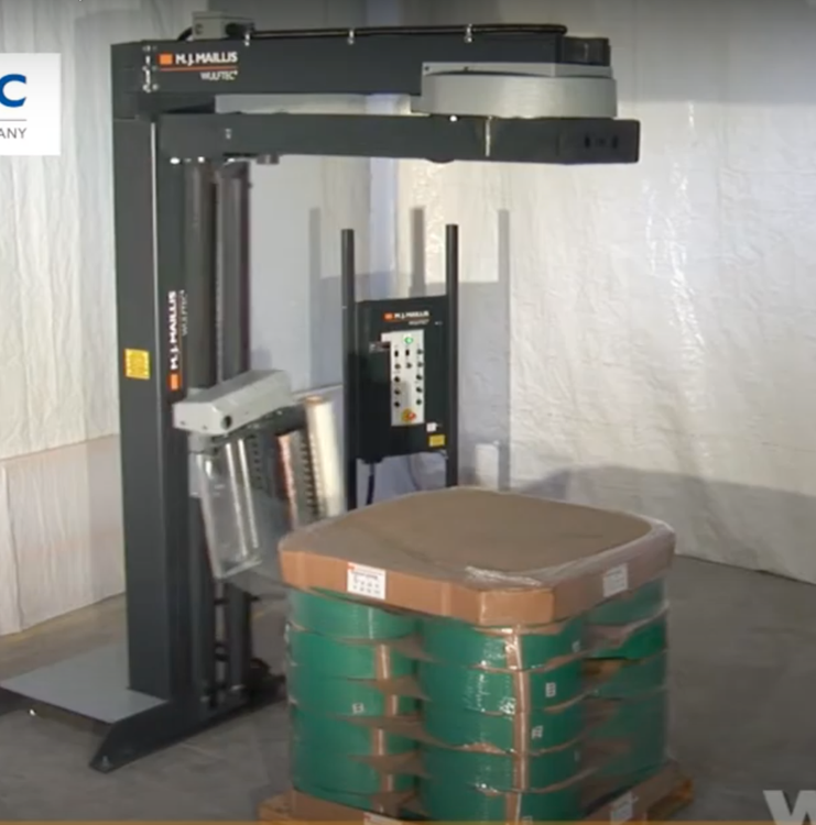 WULFTEC WRT-150  Semi-Automatic Pallet Wrapper