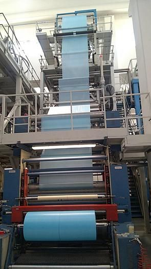 Kiefel COMPEX 80SA/27D Monolayer blown film complete line for LDPE and HDPE