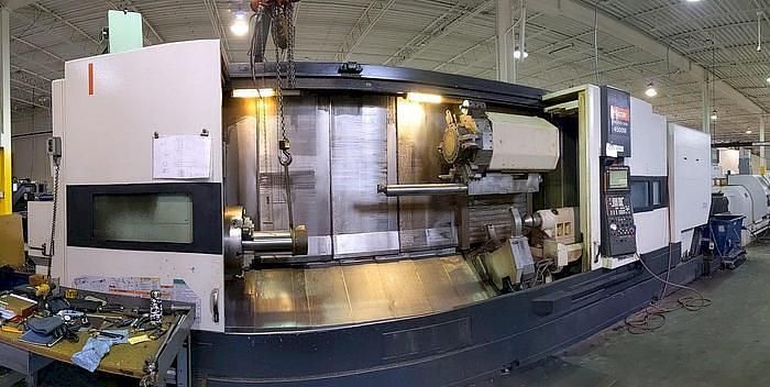 Mazak Mazatrol Fusion 640HT Pro 2400 RPM Cybertech Turn 4500M/3000 Big Bore 3 Axis