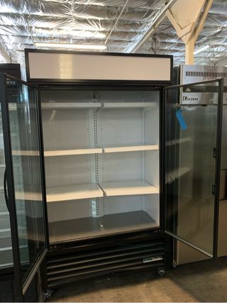 True Two Glass Door Refrigerator