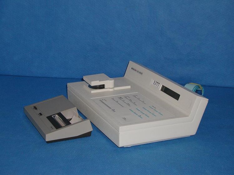 BioScan QC 2000, Single Well Gamma Particle Counter with Printer