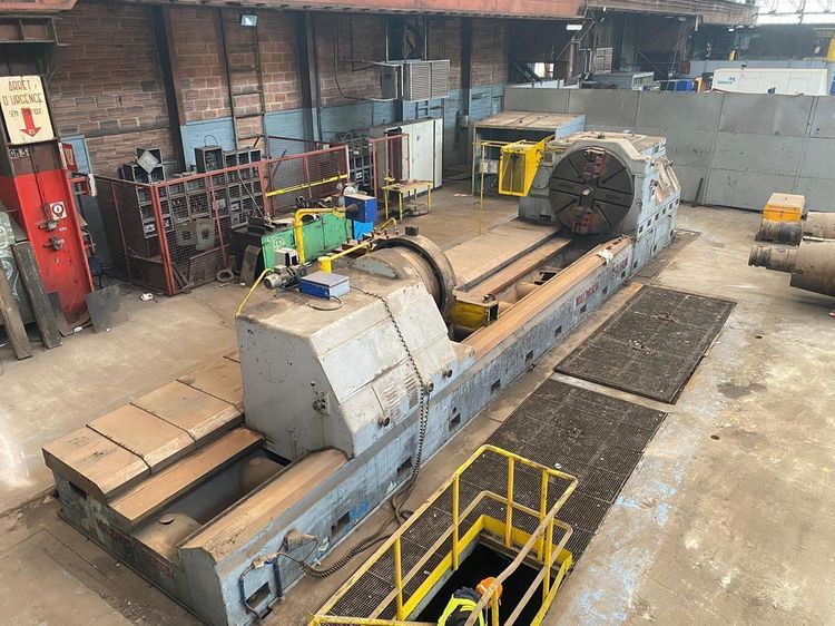 Waldrich Siegen Engine Lathe Variable Speed WWDK 80 - ROLL LATHE Ø 1900 x 7500 mm