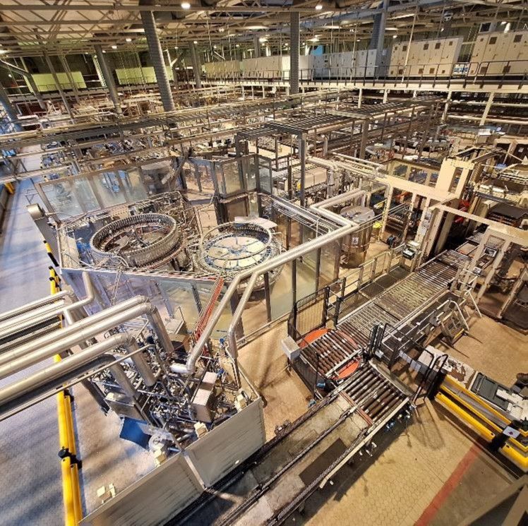 Sidel Non-returnable glass bottling line