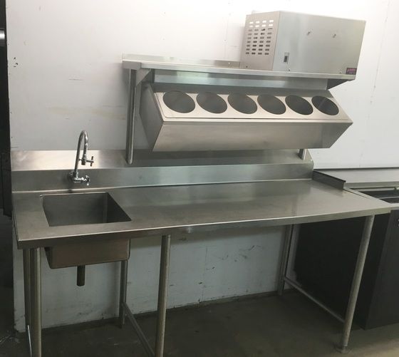 Other STAINLESS STEEL WORKTABLE WITH SINK