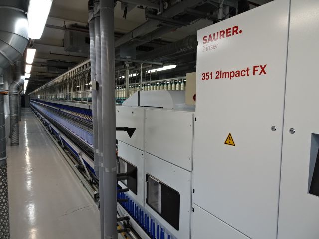 5 Saurer, Zinser 351 Ring Spinning Frames