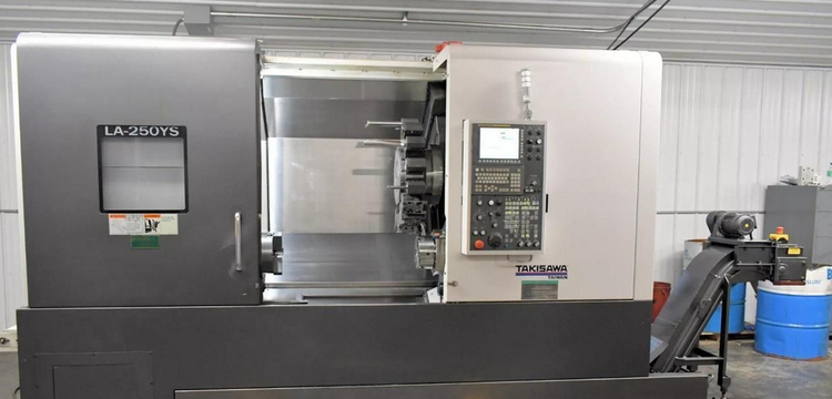 Takisawa Fanuc 0i-TF CNC Control 3,500 RPM LA-250YS 5 Axis