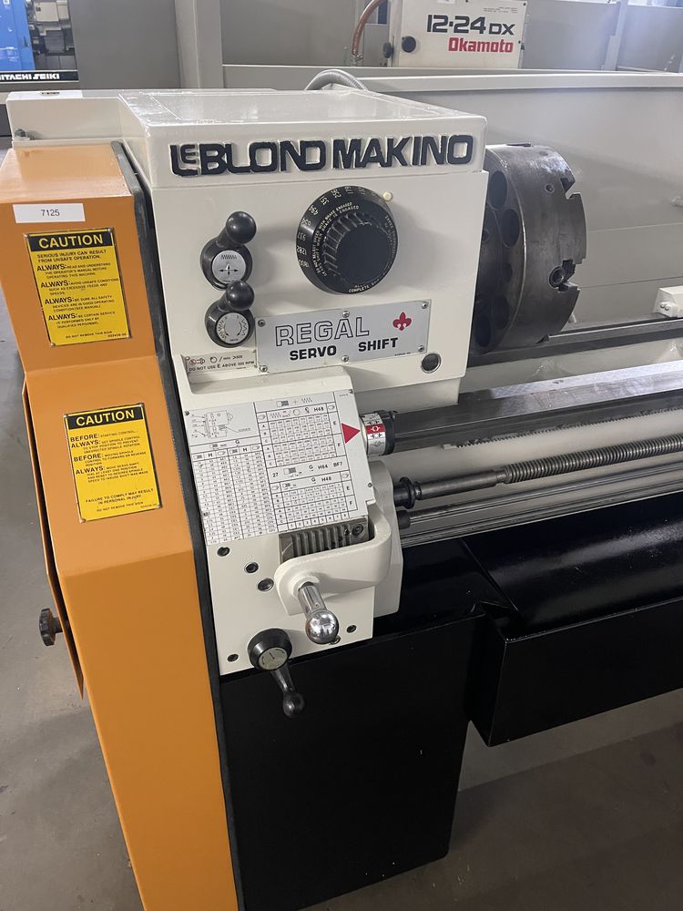 Leblond Makino Engine Lathe 1,800 RPM Regal Servo Shift 15C