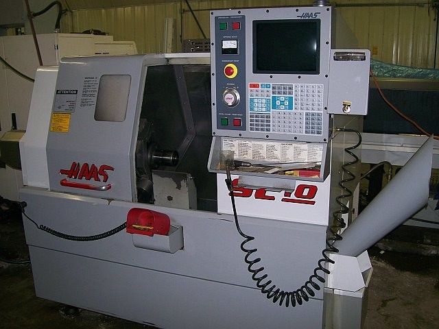Haas HAAS 32-BIT CNC CONTROL WITH 14" LCD SCREEN 6000 rpm SL-10 CNC TURNING CENTER 2 Axis