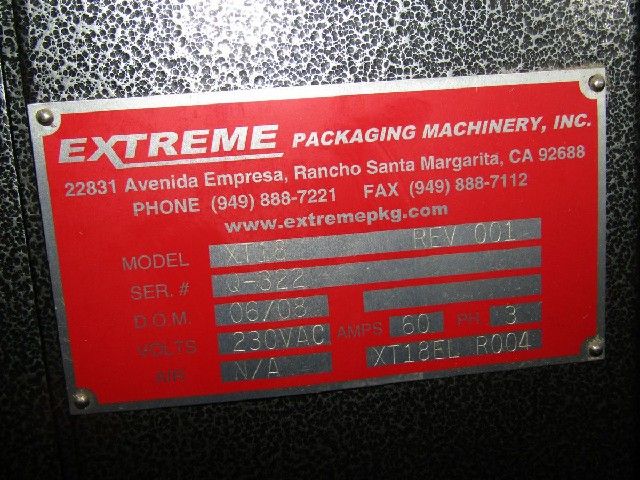 Extreme S18-GDC/XT18, Shrink Packaging System 21" x 12"