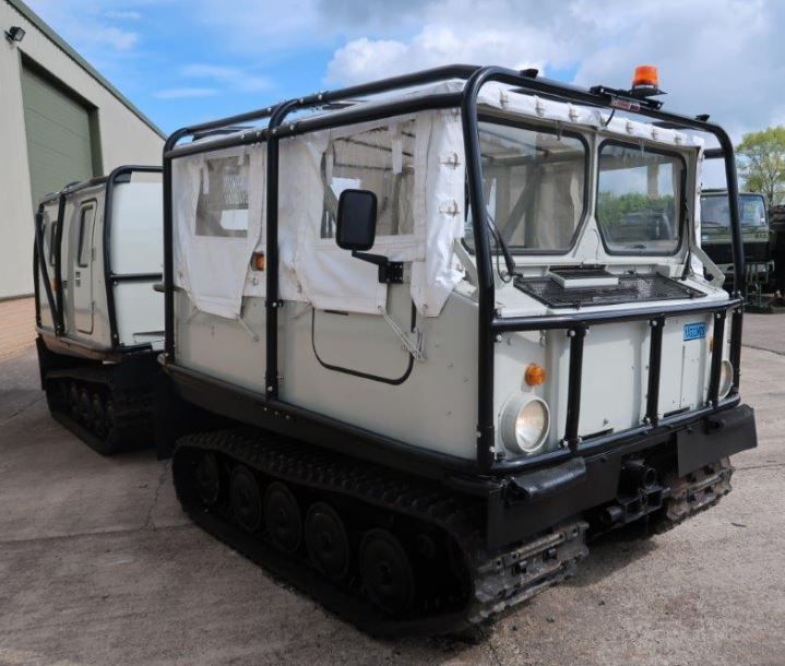 10 Hagglunds BV 206 Soft Top Personnel Carrier With Roll Cage