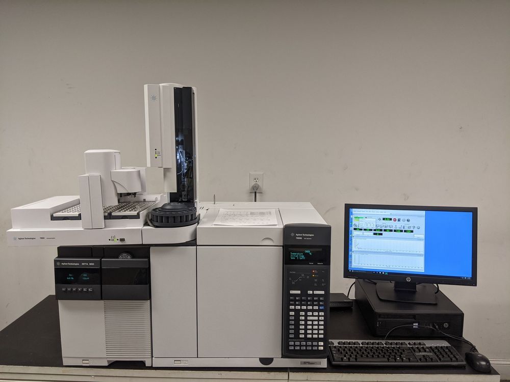 Agilent 7890B, 5977A with EI/CI GCMS