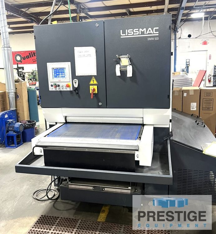 Lissmac SMW 533 RBB Lissmac/Steelmaster SMW 533 RBB, Wet Type, (3) Heads, 37" Belt, PLC Touch Screen, 2022, #43369