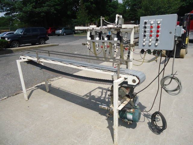 Others 4 SPOUT, STRAIGHT LINE AUTOMATIC PRESSURE GRAVITY LIQUID FILLING MACHINE