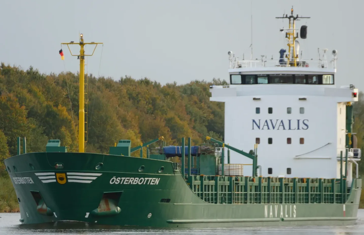 OSTERBOTTEN ABT 5850 DWT ON 6.19 M DRAFT