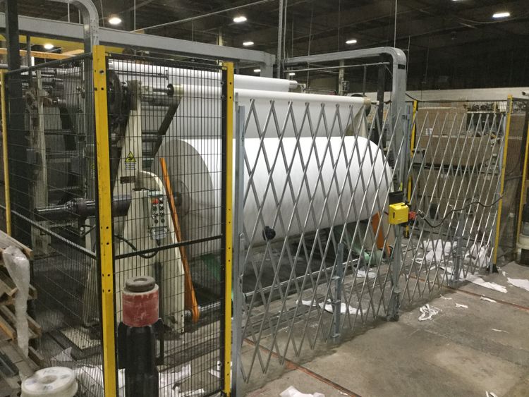 Maflex 108"  ( 2.750 mm ) complete BTR KTR tissue rewinder line  with lamination  & TMC wrapper