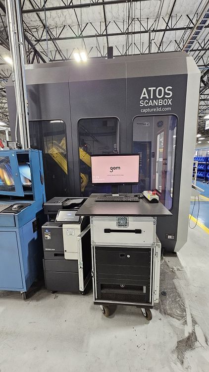 GOM ATOS ScanBox 5108 FANUC M-20iA 6-Axis Articulating Robot