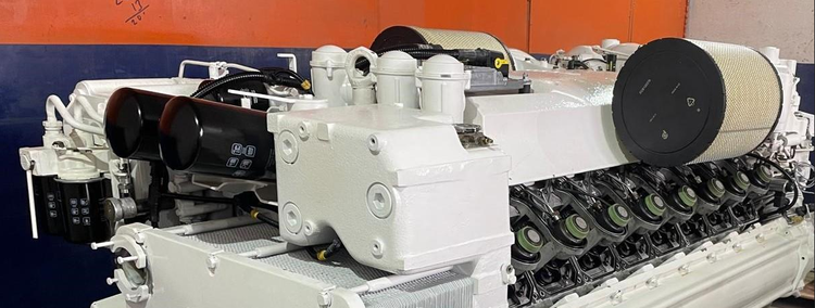 MTU 16v2000m93 model with ZF brand gears 3060 model