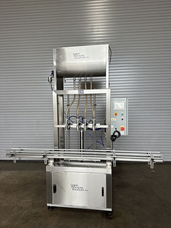 LPS 4 Valve Semi-Automatic Inline Bottle Filler