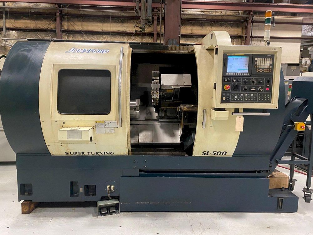 Johnford Fanuc 0iTD CNC Control 2800 rpm SL500 Horizontal Lathes 2 Axis