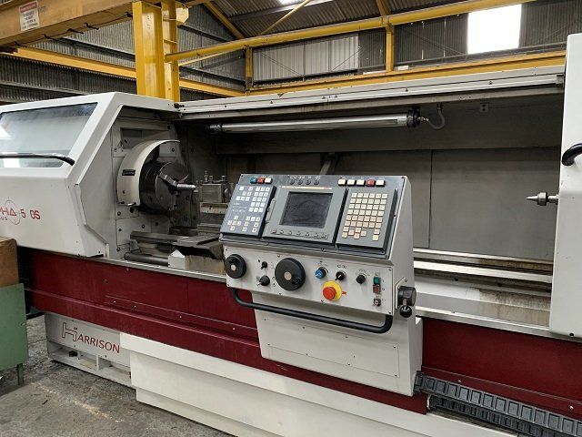 Harrison Fanuc 21iTB Control Variable Alpha Plus 550S Manual/CNC Lathe 2 Axis