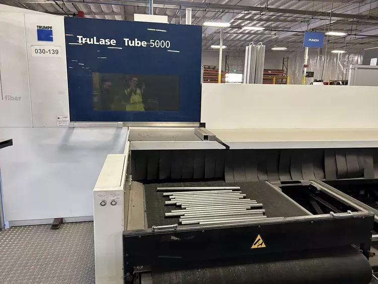 Trumpf TruLaser Tube 5000 Siemens 840D SL CNC Controls with Touch Screen Interface